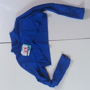 Coolibar Kaycos Shrug UPF 50+ in Baja Blue, sz XL rashguard SPF surfing skincare